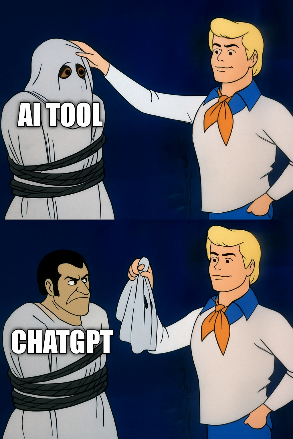 AI Wrapper Meme - ChatGPT under the hood