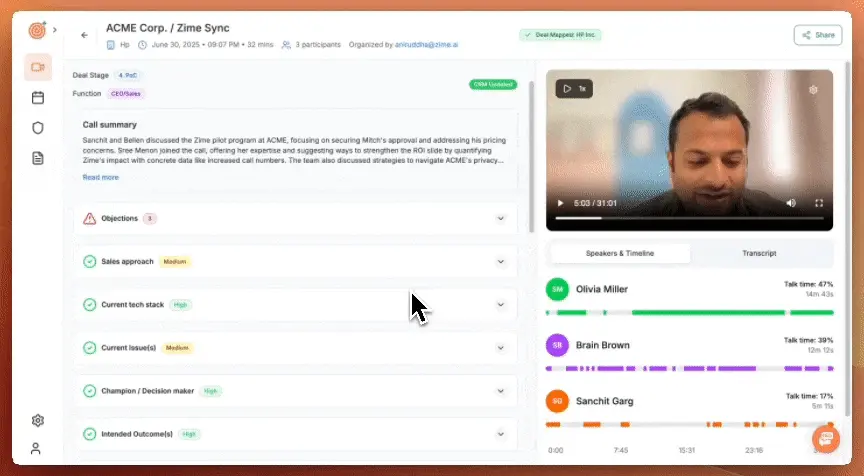 Deal Objections: View and analyze objection patterns across your pipeline