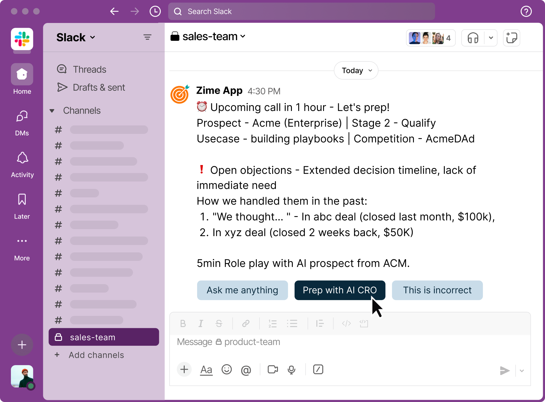 Workflow and dashboard preview